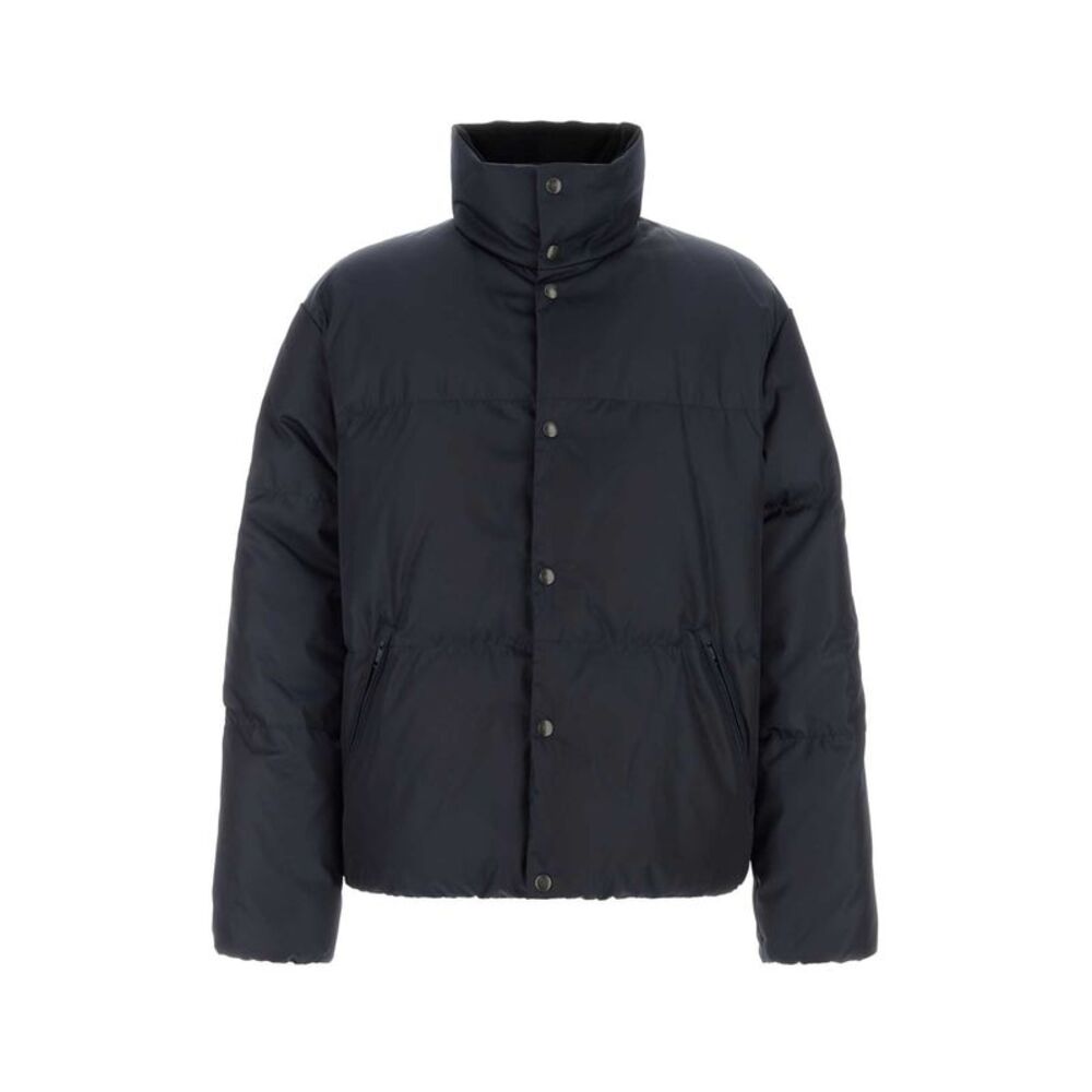 Prada Men Navy Blue Re-Nylon Down Jacket